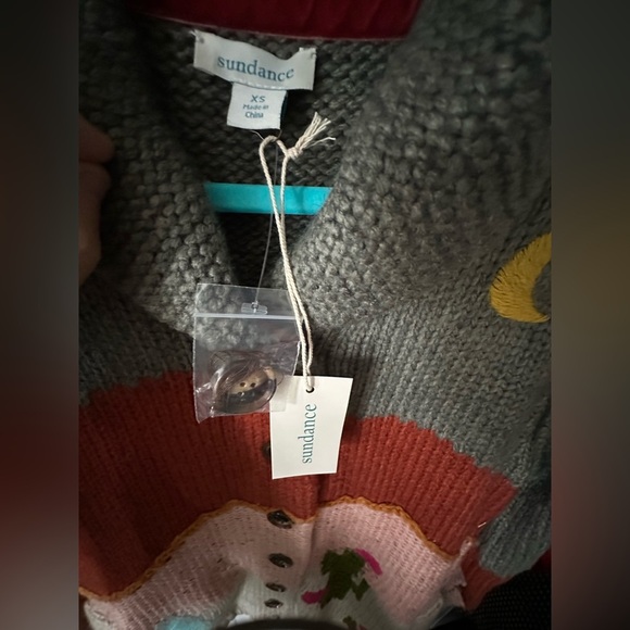 ‼️RARE‼️🎸Sundance🎸🔥NWT🔥Desert Evening Multicolor Button-Up Collared Cardigan - Picture 7 of 14